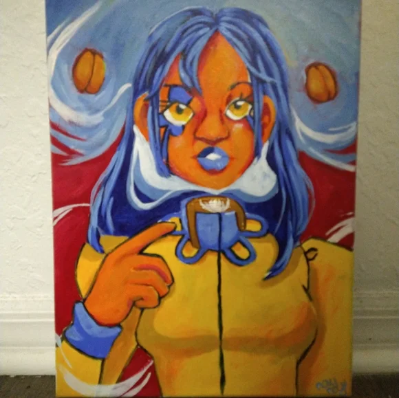 Painting: Alice in Coffeeland